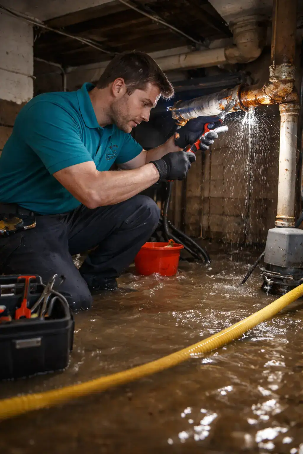 Burst pipe repair in Memphis