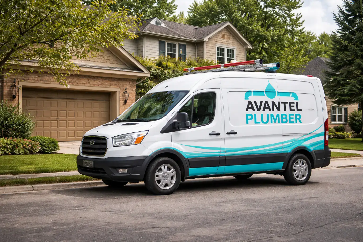 Emergency plumbing service van in Memphis